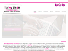 Tablet Screenshot of haileyeisen.com